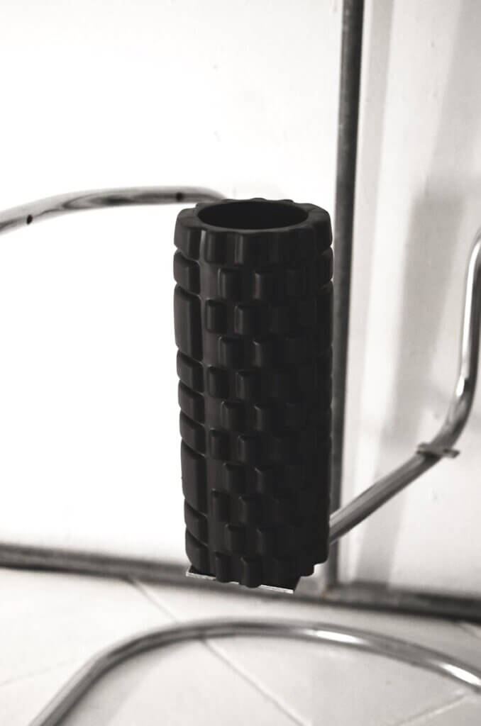 Foam textured roller prepared for massage